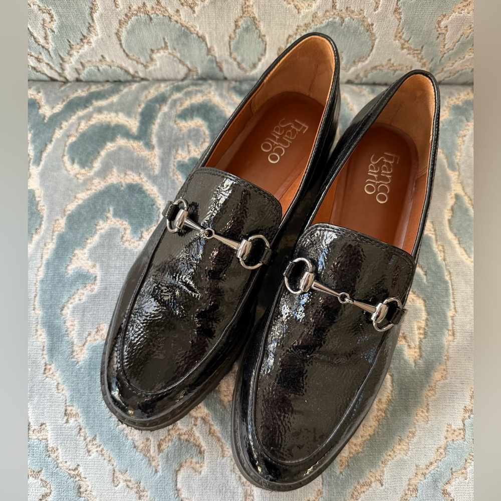 Franco Sarto Black Loafers